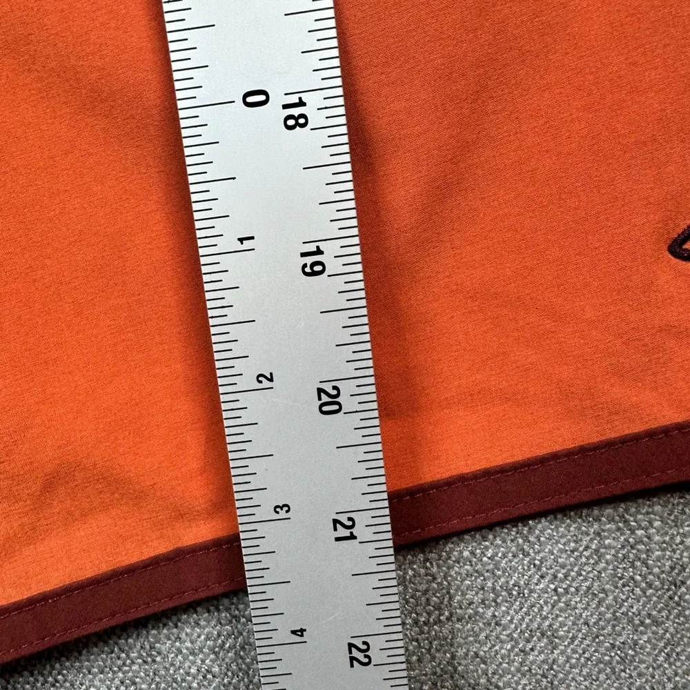 Prana Board Shorts Mens 32 Orange Burgundy  UPF‎ 50 Recycled Surf Swim